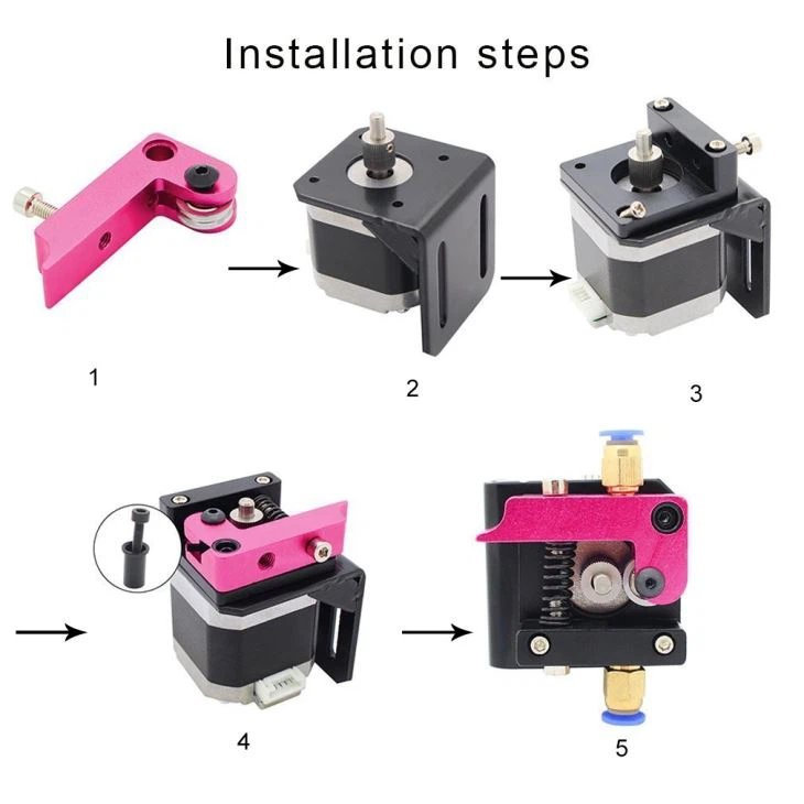 MK8 All Metal Bowden Extruder Kit Bulk Parts
